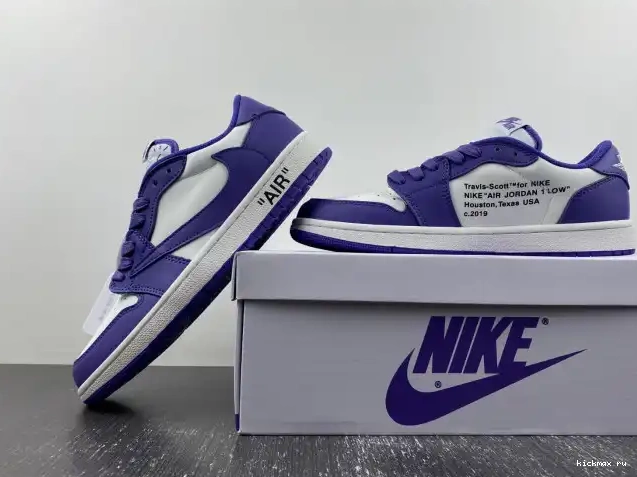 Rep Kickmax X OFF-WHITE DM7890-386 SCOTT TRAVIS AIR JORDAN X 1 CUSTOM 0328